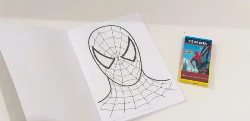 Kit Colorir Homem Aranha