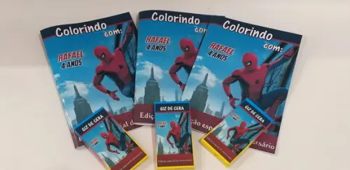Kit Colorir Homem Aranha