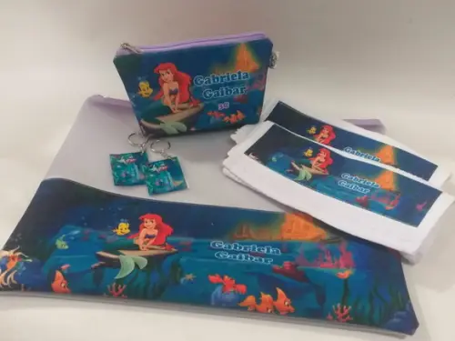 Kit Escolar Pequena Sereia
