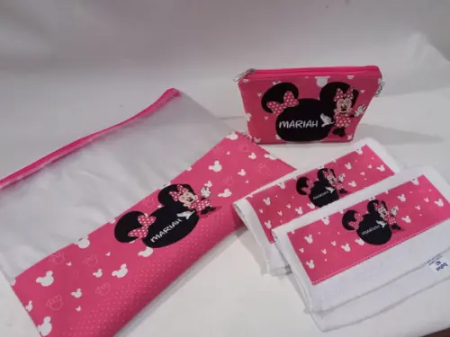 Kit Escolar Minie Rosa