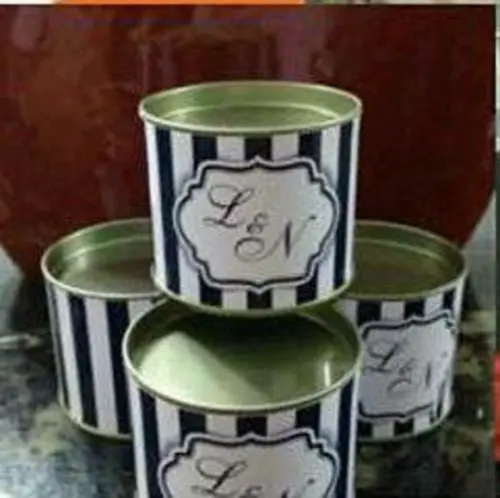 lata decorada para bem casado