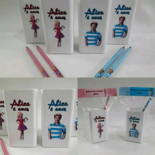 Lembrancinha Barbie_ Porta Lapis