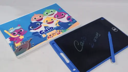 Lembrancinha Baby Shark _ Lousa Tablet