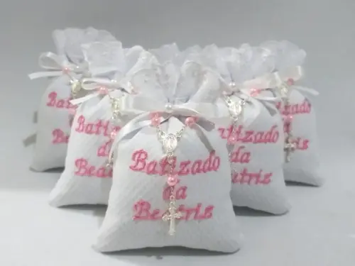 Lembrancinha Batizado - Sache Perfumado