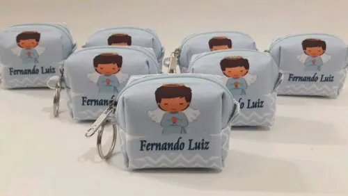 lembrancinha batizado -porta moeda