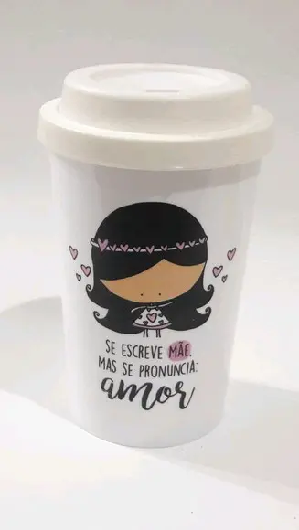 Lembrancinha Dia das Mães - Copo Cafe