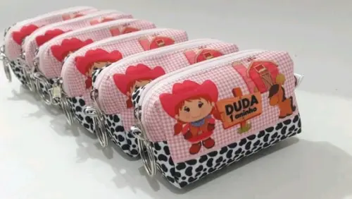 Lembrancinha Fazendinha Rosa - Porta Moeda