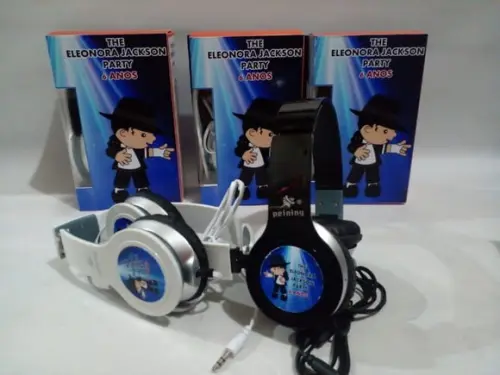 Lembrancinha Michael Jackson _ Fone de Ouvido