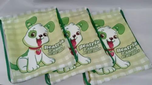 Lembrancinha Moranguinho - Mochila Saco