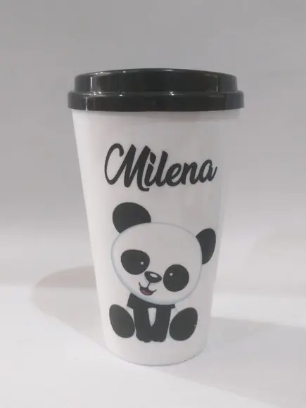 Lembrancinha Panda -copo Cafe