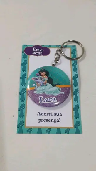 lembrancinha princesa jasmine _ chaveiro