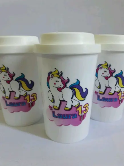 Lembrancinha Unicornio - Copo Cafe