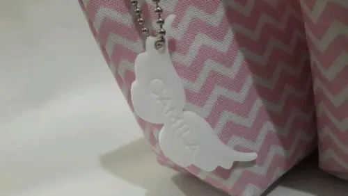 Necessarie batizado rosa