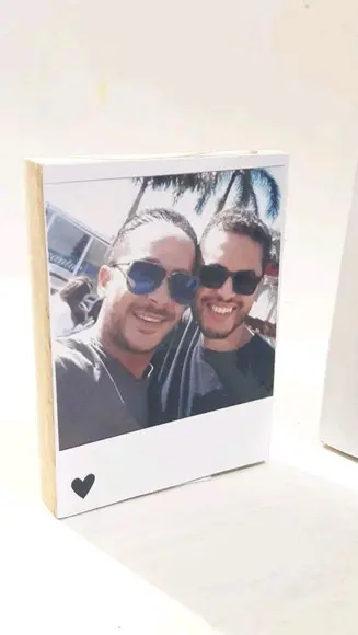 Polaroid de mesa + quadro estelar_ kit dia dos namorados