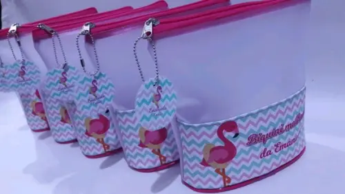 Porta biquini flamingo