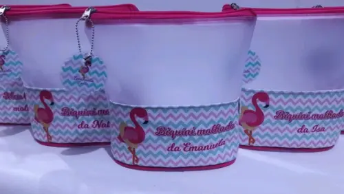 Porta biquini flamingo