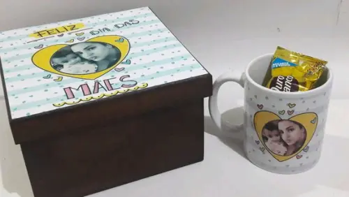 Presente Dia das Mães - Caneca na Caixa