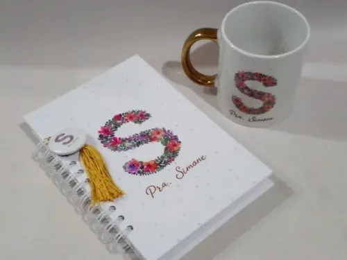 Presente Personalizado _kit Agenda com Caneca