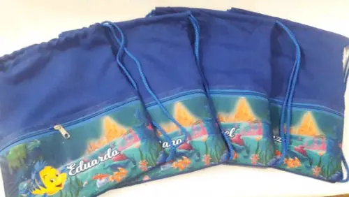 Saco Mochila Pequena Sereia