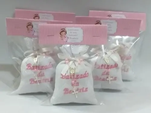 Lembrancinha Batizado - Sache Perfumado
