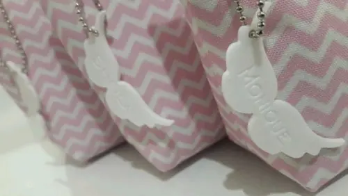 Necessarie batizado rosa