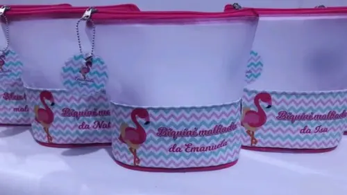 Porta biquini flamingo