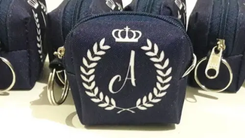 Porta moeda azul marinho
