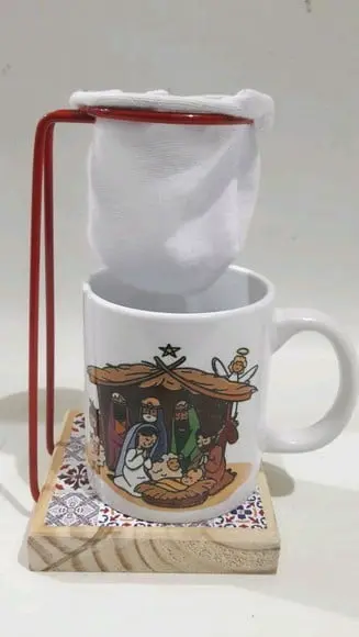 Presente Natal Personalizado _kit Cafe