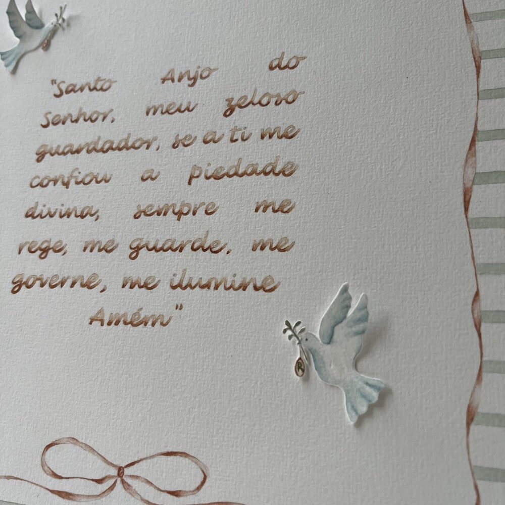 Quadro Oração do Santo Anjo