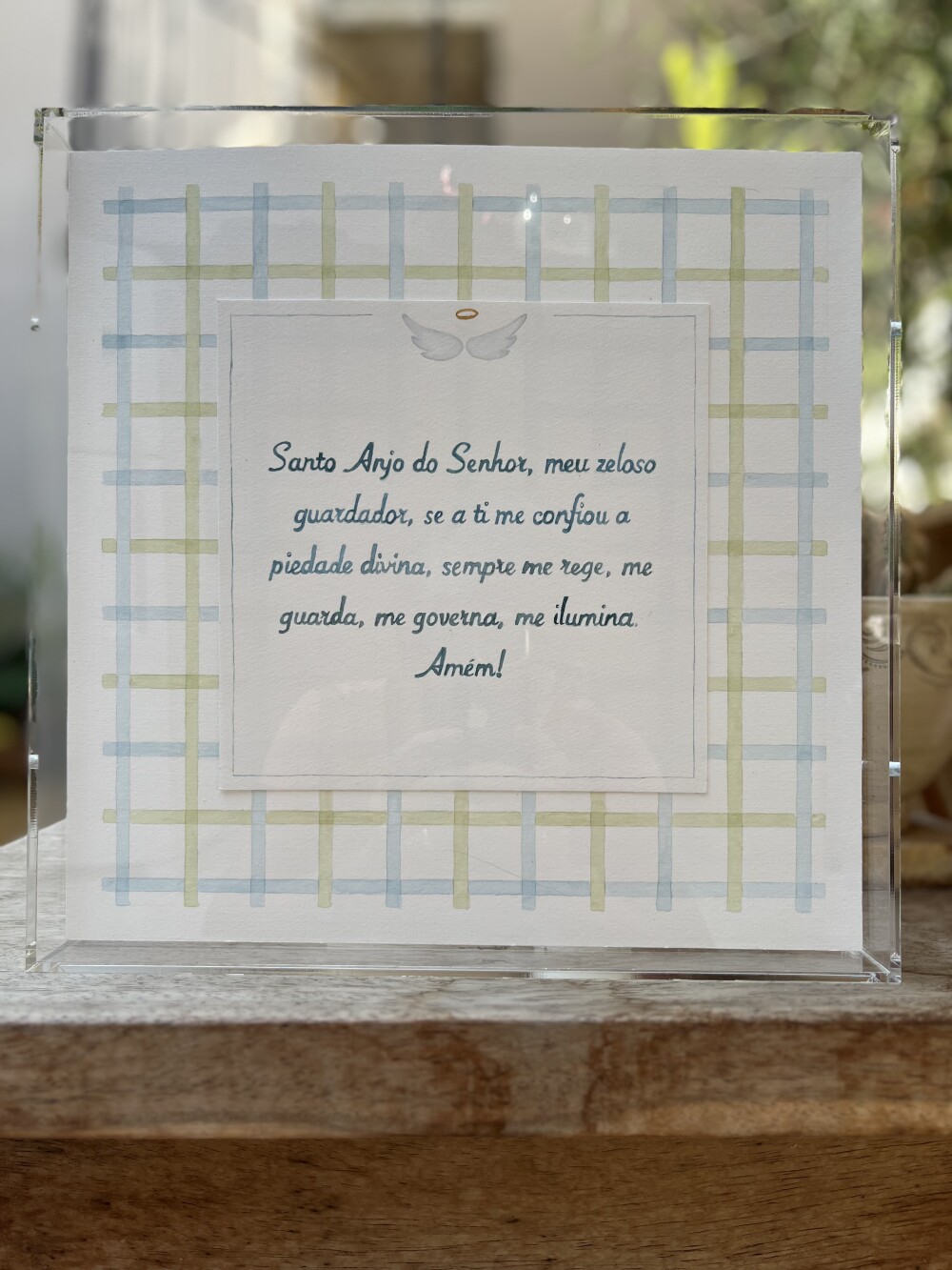 Quadro Oração do Santo Anjo