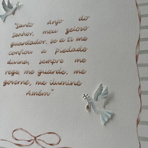 Quadro Oração do Santo Anjo