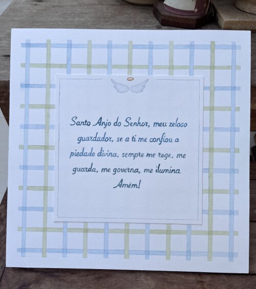 Quadro Oração do Santo Anjo