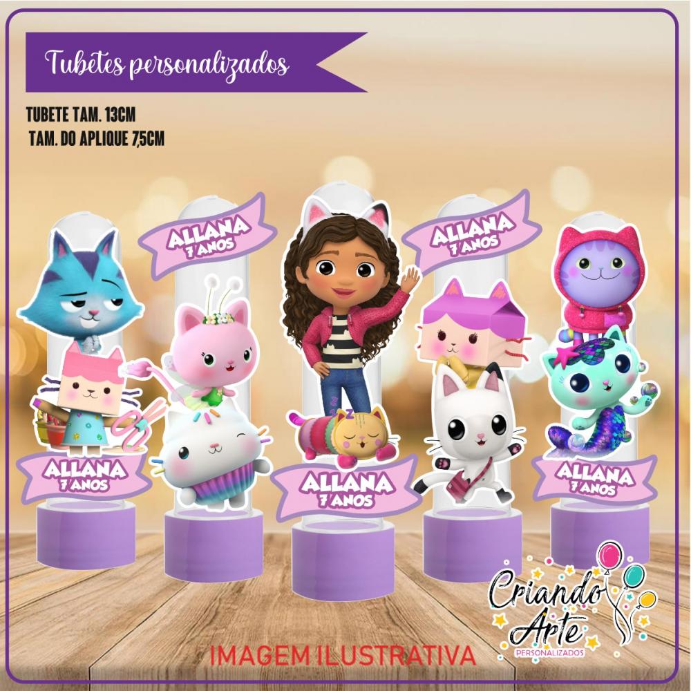 Tubete Personalizado a Casa Mágica da Gabby