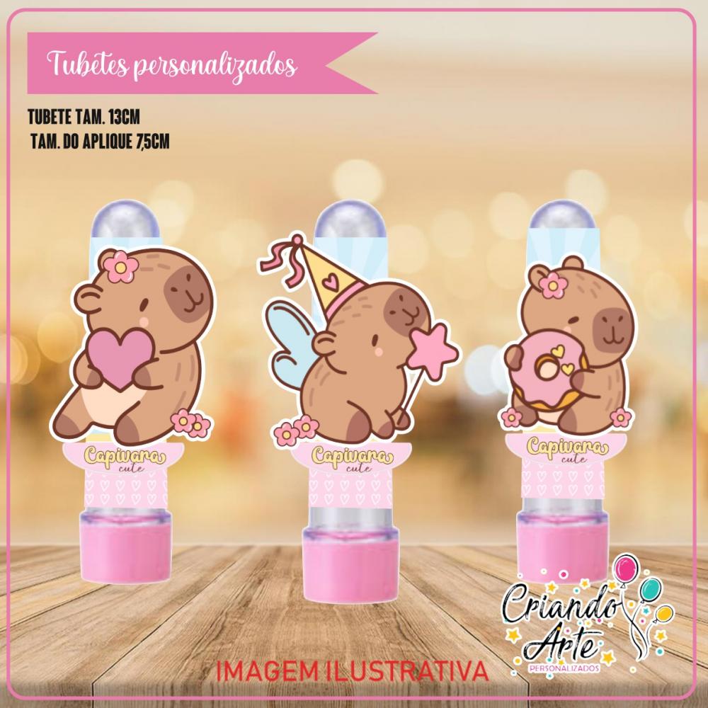 Tubete Personalizado Capivara Baby