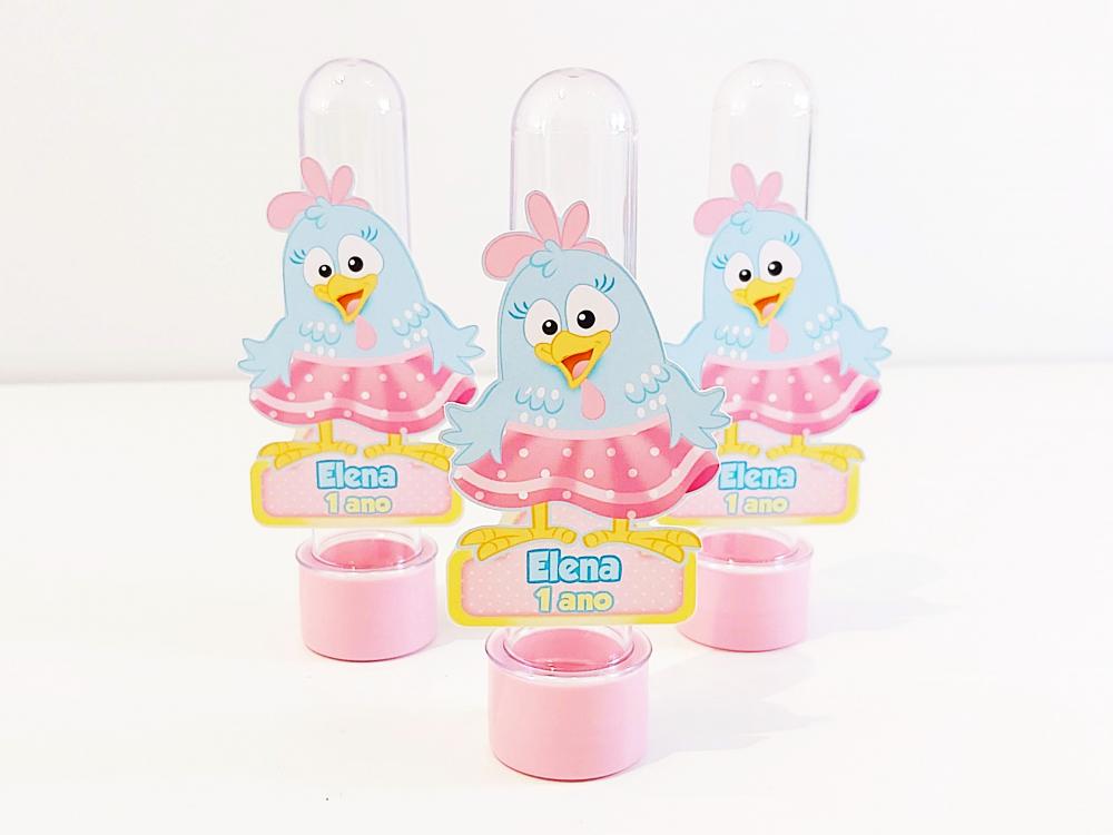 Kit Festa 36 Itens Galinha Pintadinha Rosa Candy Menina