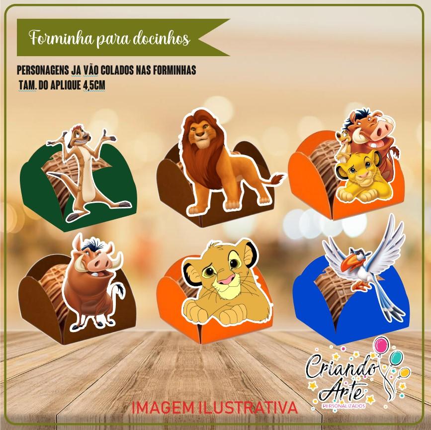 Forminhas para Doce o Rei Leão - 100 Unidades