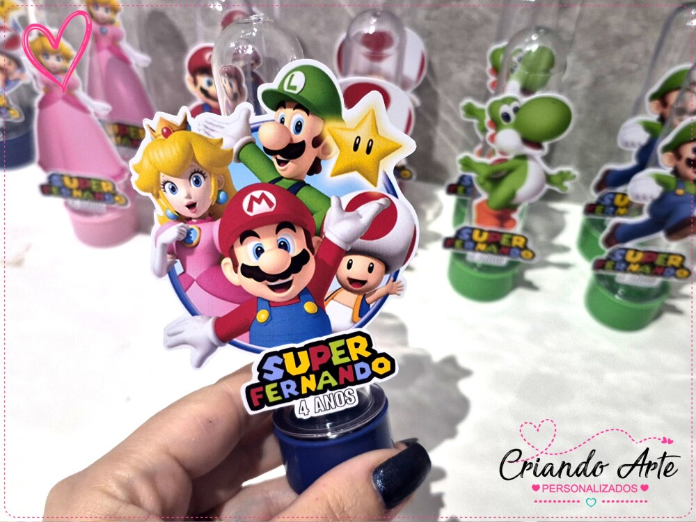 Tubete Personalizado Super Mario