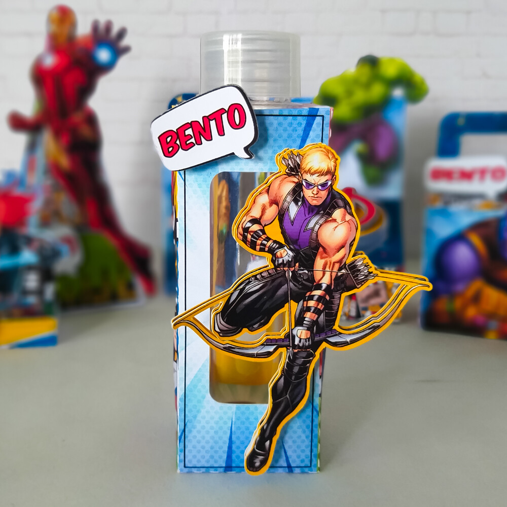 Tubete com caixa personalizada Vingadores