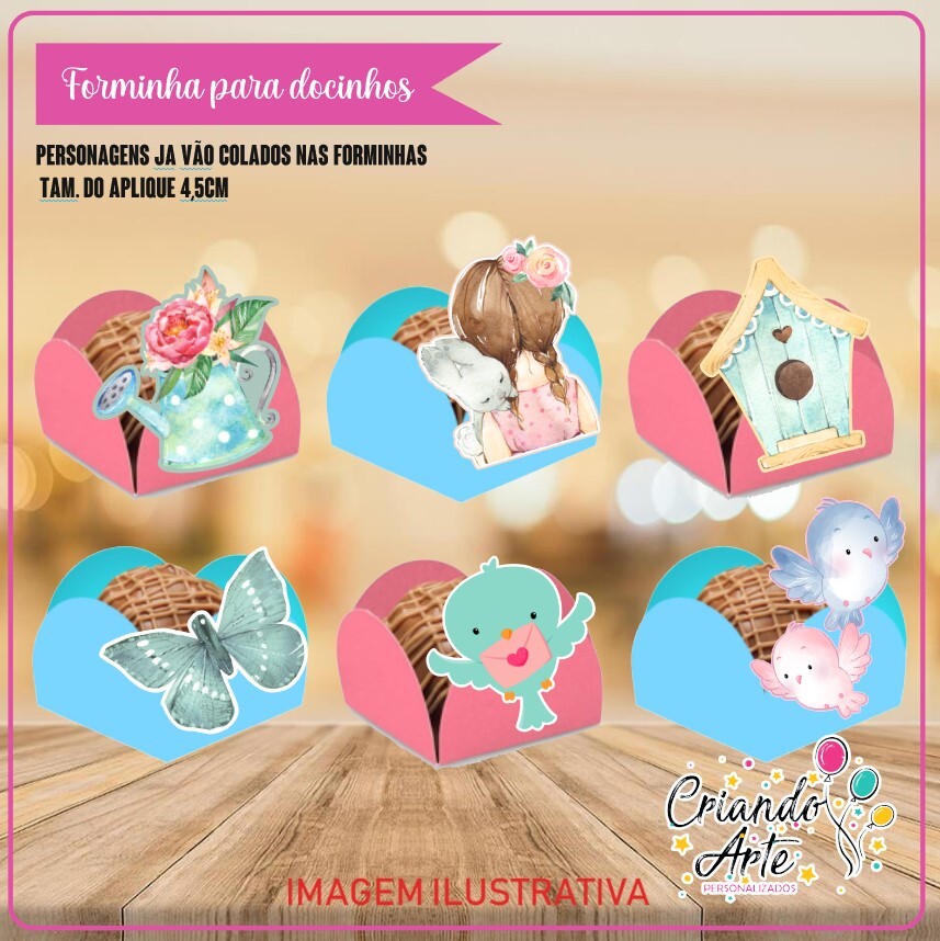 Forminhas Jardim Encantado - 100 Unidades