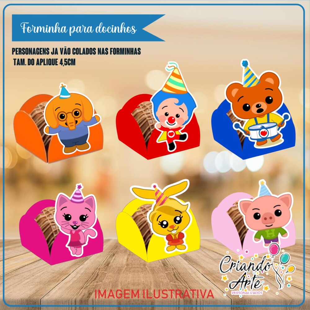Forminhas Palhaço Plim Plim - 100 Unidades