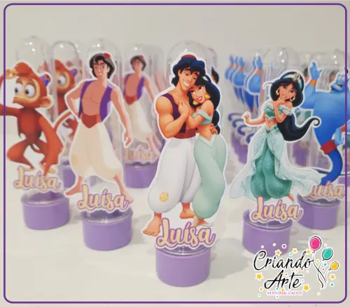 Tubete Personalizado Aladim / Jasmine