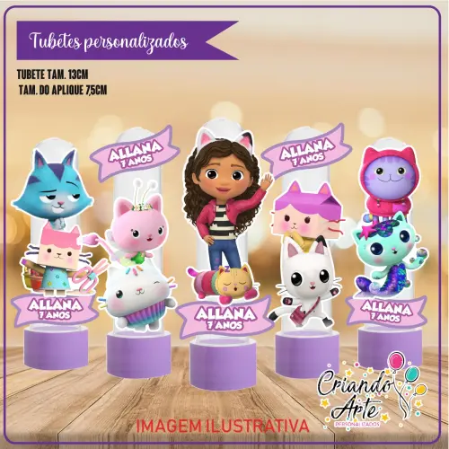 Tubete Personalizado a Casa Mágica da Gabby