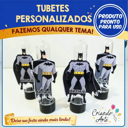 Tubete Personalizado Batman