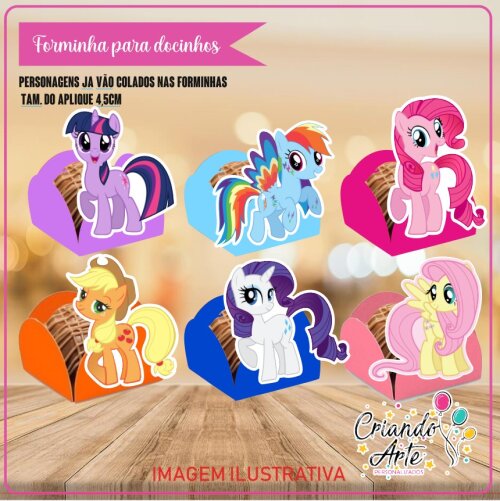 Forminhas para Doce My Little Pony - 100 Unidades