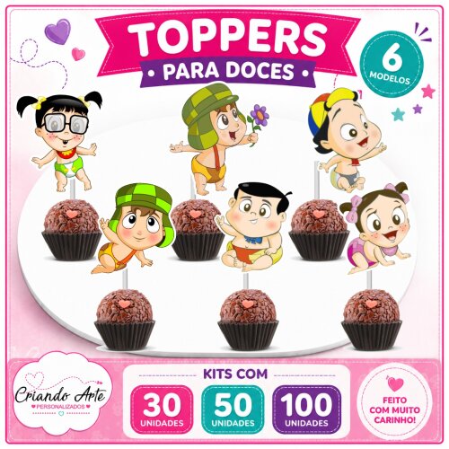 Topper Chaves Baby - 100 Unidades