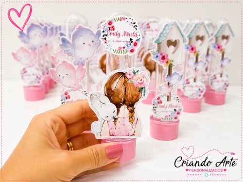 Tubete Personalizado Jardim Encantado Menina