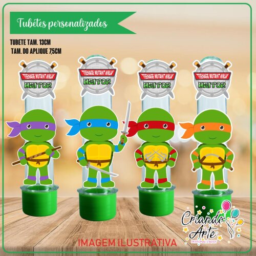 Tubete Personalizado Tartarugas Ninja