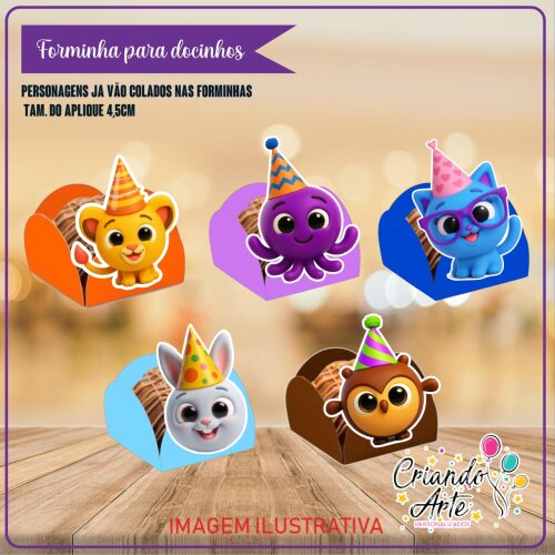 Forminhas Bolofofos - 100 Unidades