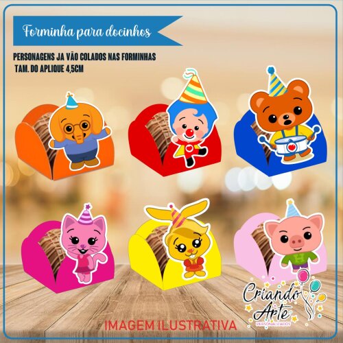 Forminhas Palhaço Plim Plim - 100 Unidades