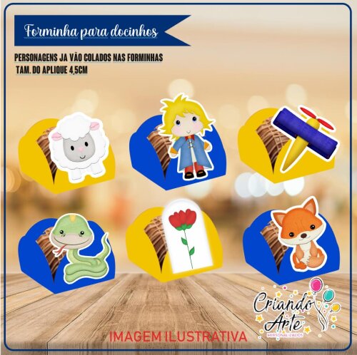 Forminhas para Docinhos Pequeno Príncipe - 100 Unidades